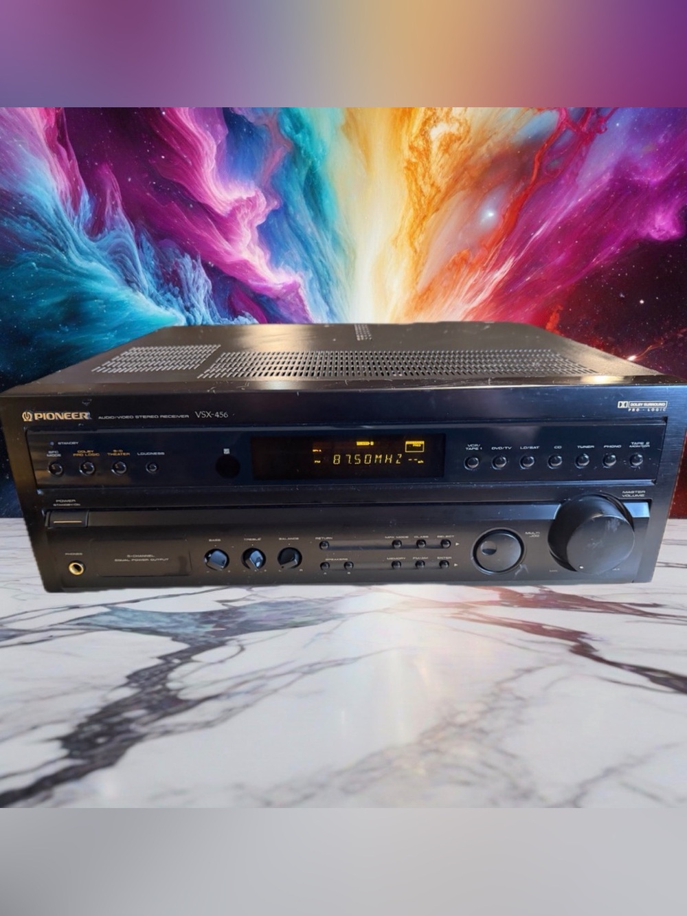 Pioneer VSX-456 Dolby 5.1 Surround 100WPC Pro-Logic AV Receiver Cleaned & Tested
